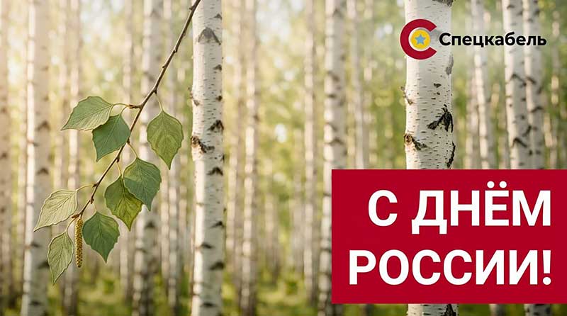 Завод «Спецкабель» поздравляет с Днем России!